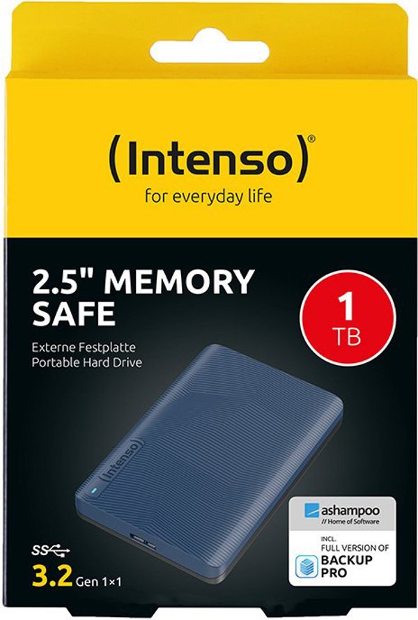 External HDD INTENSO 1000 GB Colour Blue 6029565