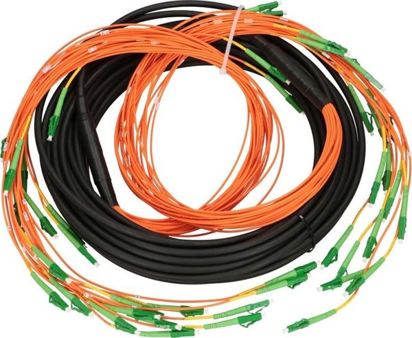 Πολυκαλώδιο Extralink LC/APC-LC/APC SM 24F 18M, κλιμακωτό 90cm