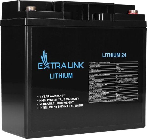 ExtraLink Akumulator LiFePO4 24AH 12.8V BMS EX.30424