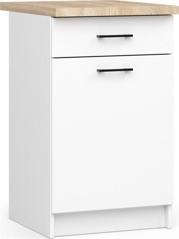 Fabryka Mebli Akord ΚΟΥΖΙΝΟΚΑΜΠΙΝΕΤΑ OLIWIA S 50cm 1D 1S ΛΕΥΚΟ