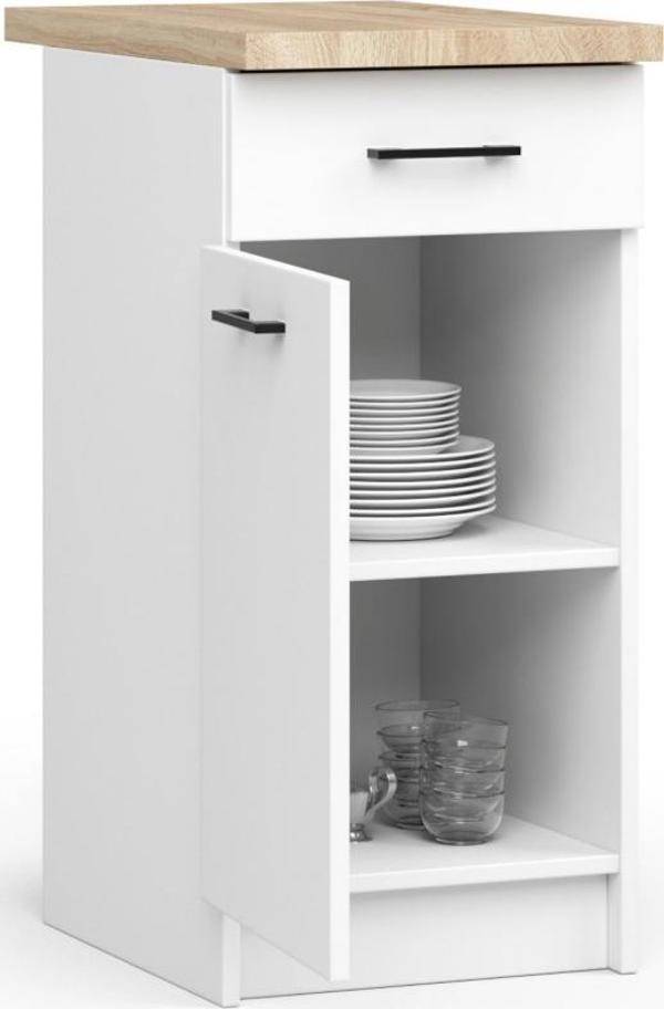 Fabryka Mebli Akord ΚΟΥΖΙΝΟΚΑΜΠΙΝΕΤΑ OLIWIA S 50cm 1D 1S ΛΕΥΚΟ