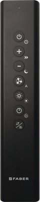 Faber 112.0676.782, Cooker hood, IR/Bluetooth, Press buttons, Black