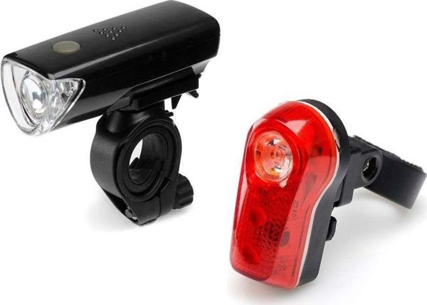 Falcon Eye Σετ Φώτα Ποδηλάτου DUO, Εμπρόσθιο 50lm & Οπίσθιο 8lm, Με Μπαταρίες (3xAAA/2xAAA)