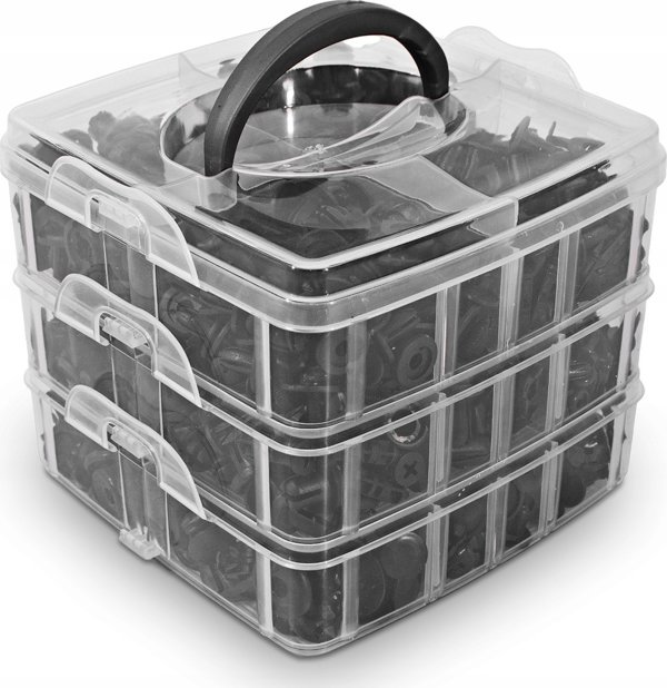 Falon-Tech Spinki Kolki do Tapicerki 620szt Silver