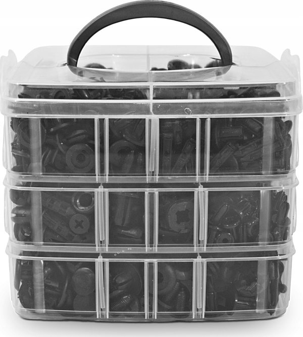 Falon-Tech Spinki Kolki do Tapicerki 620szt Silver