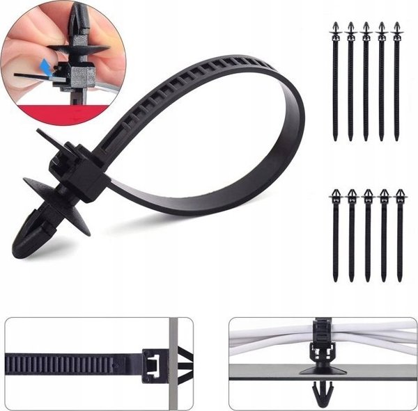 Falon-Tech Spinki Kolki do Tapicerki 620szt Silver