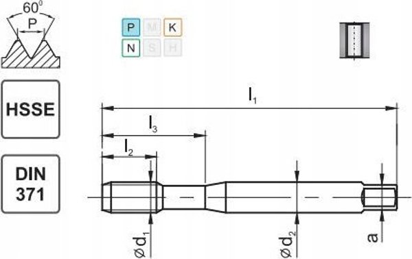 Fanar THREAD M 5 DIN-371B (6G) HSSE 800