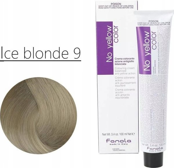 Fanola Fanola, No Yellow Color, Μόνιμη Βαφή Μαλλιών, 9 Ice, 100 ml Για Γυναίκες