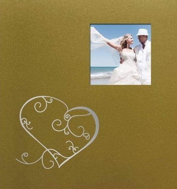 FANDY Fotoalbum KD-46200W Love 2, Σερβιριστό Άλμπουμ Φωτογραφιών με Θήκες, 200 Φωτογραφίες, Λευκό