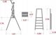 Faraone Drabina Faraone 3,78 m aluminium do 150 kg