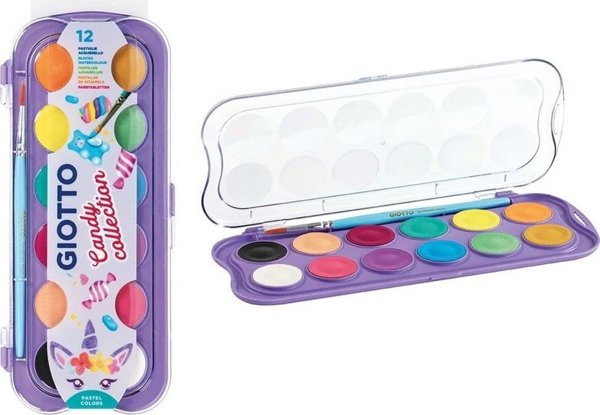 Χρώματα Acquerelli Candy Collection 12 χρωμάτων