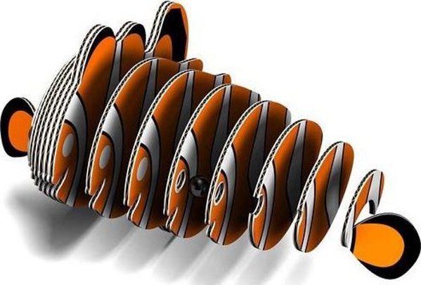 Fat Brain Toys Eugy - 3D παζλ - ψάρι - κλόουν