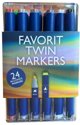 Favorit Twin Markers, Dual 2-i-1 tusch - 24 stk i æske