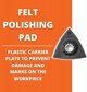 Fein Fein Felt Polishing Pad  3-EckV EckVE2