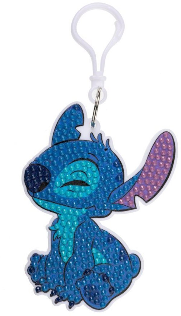 Ferro Crystal Art Bag Charms, Σετ Χειροποίητα Διακοσμητικά Τσάντας με Σχέδια Stitch