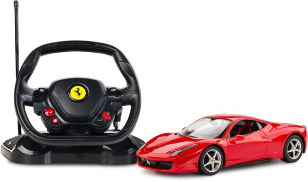 Ferrari 458 Italia Fjernstyret Bil med rat 1:14