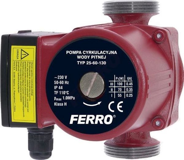 Αντλία ΖΝΧ Ferro Ferro 25-60-130 (0204W) 3123371 5901095647550