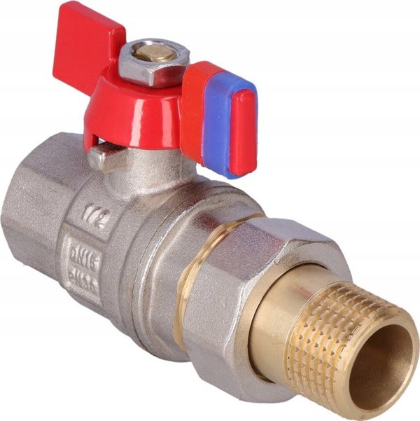 Ferro Βαλβίδα Σφαιρική Νερού F-Power 1/2'' Θηλυκό-Αρσενικό Με Πεταλούδα