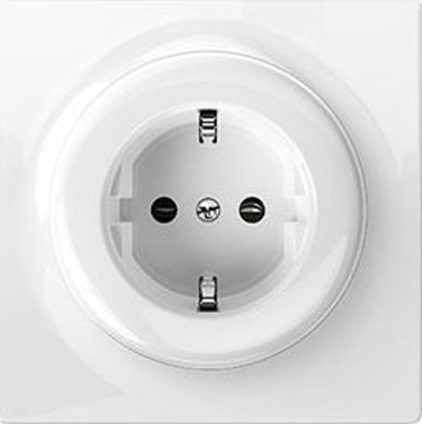 Fibaro Walli Outlet Τύπου F, Έξυπνη Πρίζα Τοίχου FGWSONF-011, Λευκό