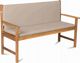 Fieldmann FDZN 9009 Μαξιλάρι για Παγκάκι Κήπου, Μπεζ, 45 cm