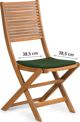 Fieldmann FDZN 9018 Μαξιλάρι Καρέκλας Κήπου, 38.5x38.5 cm, Κρεμ, 100% Πολυεστέρας, Αδιάβροχο, Σετ 2 Τεμαχίων