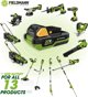 Fieldmann FZS 70705-0 Χλοοκοπτικό Μπαταρίας, Με Ιμάντα Ώμου, Πράσινο-Μαύρο