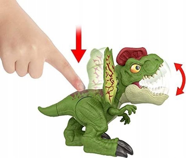 Ματ φιγούρα *****JURASSIC WORLD Διλοφόσαυρος που βρυχάται HNT66 /1