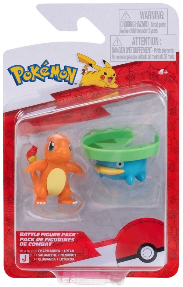 Φιγούρα Pokémon Battle Figure Lotad & Charmander - Αυθεντική Φιγούρα Δράσης