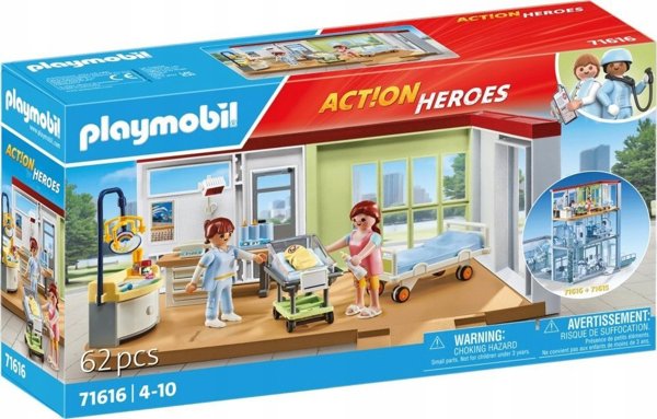 Φιγούρα PLAYMOBIL PLAYMOBIL Rescue 71616 Μαιευτική Μονάδα