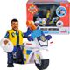Simba Fireman Sam Μοτοσυκλέτα Αστυνομίας με Φιγούρα Malcolm (9251092) - Παιχνίδι Δράσης