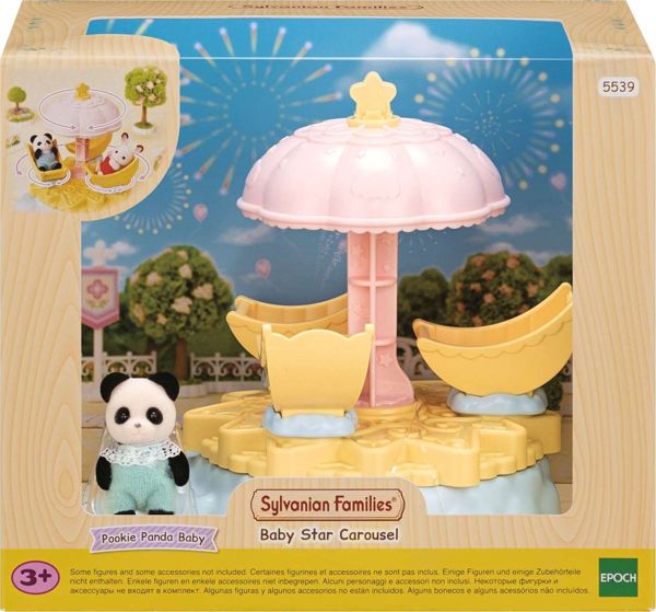 Sylvanian Families Epoch Καρουζέλ Αστεριών (5539) - Παιχνίδι με 3 Φιγούρες Παιδιών