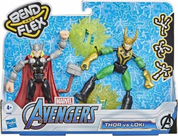 Φιγούρα Hasbro Avengers Bend and Flex - Thor vs Loki (F0245)