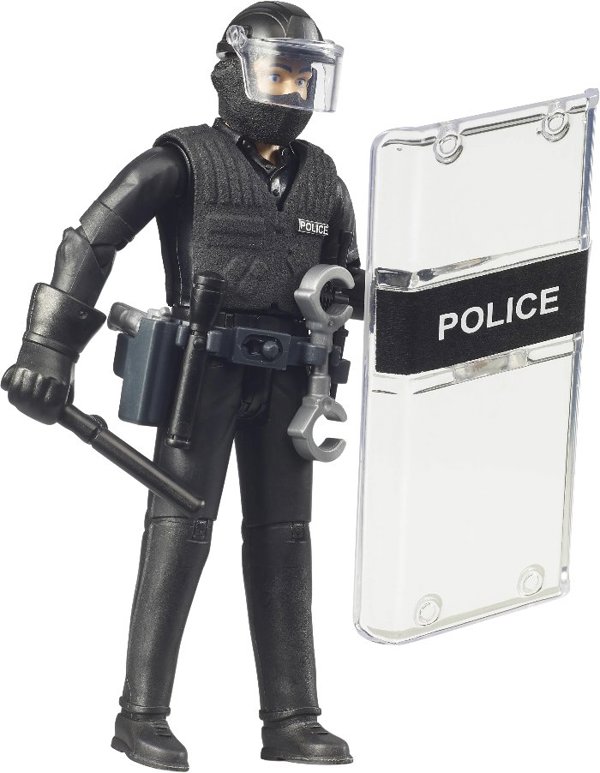 Figurka Bruder Bruder Figurka Policjant Specjalnych Sił Policyjnych z akcesoriami 62151 - Figurki
