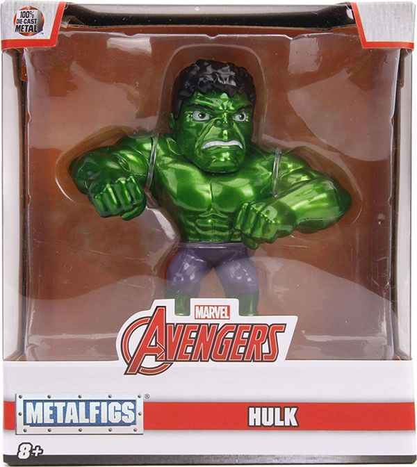 Φιγούρα Jada Toys Marvel Hulk, Συλλεκτική Φιγούρα Δράσης, 9.5cm, Πράσινο Χρώμα