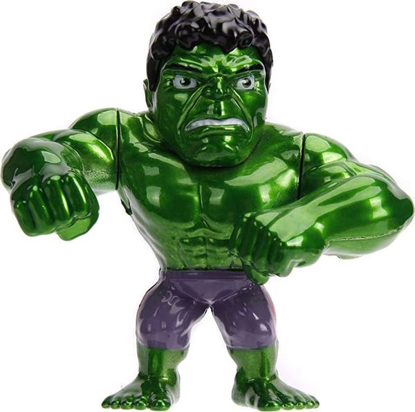 Φιγούρα Jada Toys Marvel Hulk, Συλλεκτική Φιγούρα Δράσης, 9.5cm, Πράσινο Χρώμα