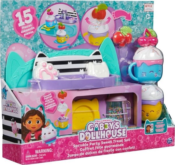 Spin Master Gabby's Dollhouse Σετ Φιγούρων Γιορτή με Πασπαλίσματα, Παιχνίδι για Παιδιά 3+ Ετών