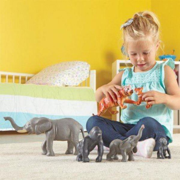 Learning Resources Φιγούρες Jumbo Mamy & Dzieci - Ζώα της Ζούγκλας (LER0839) - Εκπαιδευτικό Παιχνίδι