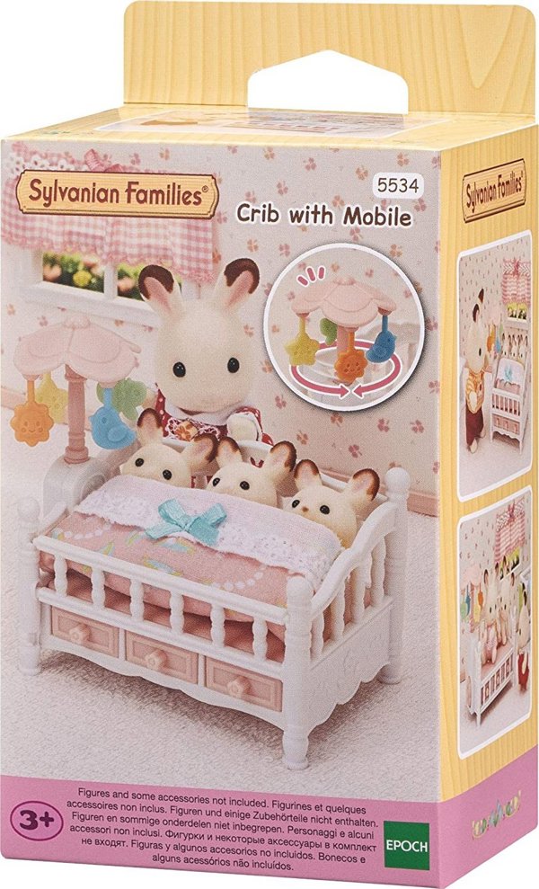 Epoch Sylvanian Families Κούνια με Καρουζέλα 5534 – Σετ Βρεφικού Δωματίου