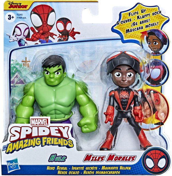 Figurka Hasbro HASBRO figurki HULK i MILES MORALES SPIDER-MAN Spidey i super kumple F2245