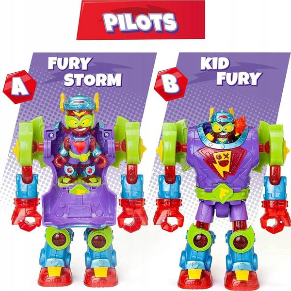 Figurka Magic Box super zings things superbot fury storm + kid fury