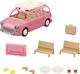 Epoch Sylvanian Families Οικογενειακό Βαν Πικνίκ, Ροζ Αυτοκίνητο για 8 Φιγούρες