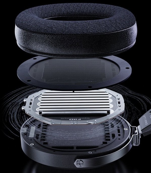 FIIO FT1 Pro Ανοιχτού τύπου Hi-Fi Ακουστικά Μπλε