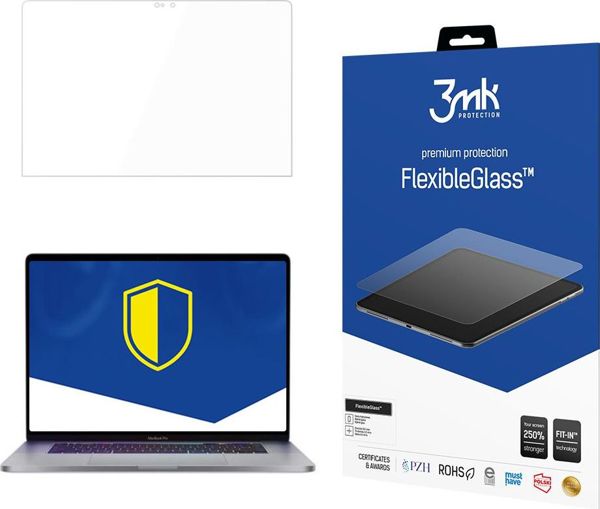 3MK Προστατευτικό Οθόνης FlexibleGlass για Apple MacBook Pro 13 2020, Αντιμικροβιακό, Ενισχυμένη Προστασία 250%