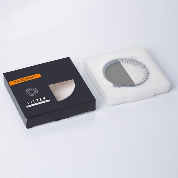 KF Concept Υβριδικό Φίλτρο 2σε1 CPL & ND2-ND32 Fader 58mm για Φακούς Κάμερας