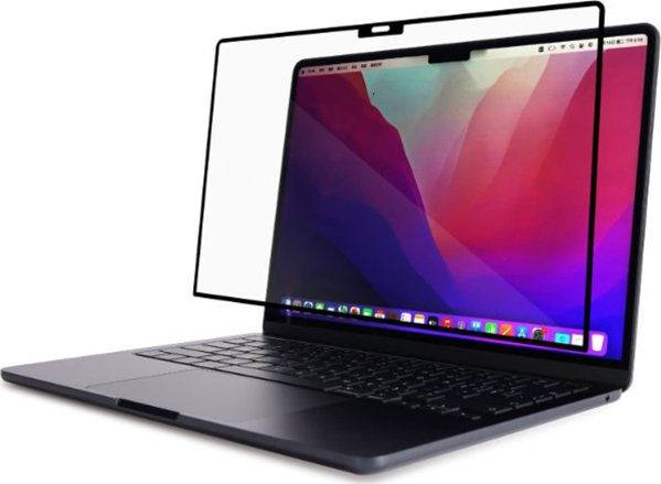 Filtr Moshi Moshi iVisor AG - Matowa folia ochronna na ekran MacBook Air 13.6" M3 (2024) / M2 (2022) (Black/Clear/Matte)