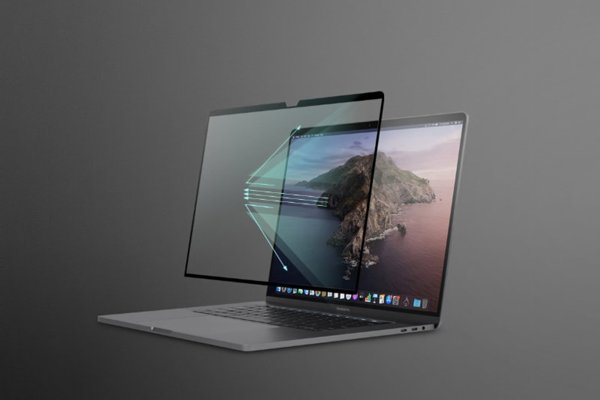 Filtr Moshi Moshi iVisor AG - Matowa folia ochronna na ekran MacBook Air 13.6" M3 (2024) / M2 (2022) (Black/Clear/Matte)
