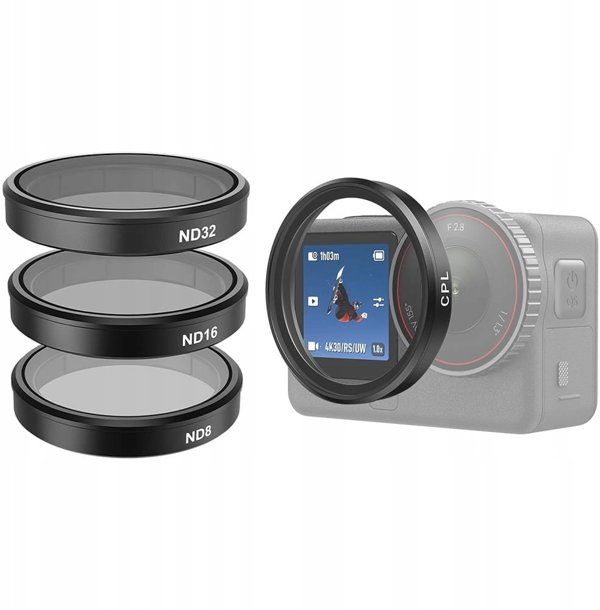 Telesin Σετ φίλτρων CPL/ND8/ND16/ND32 για DJI Osmo Action 6 (4 τεμ.)