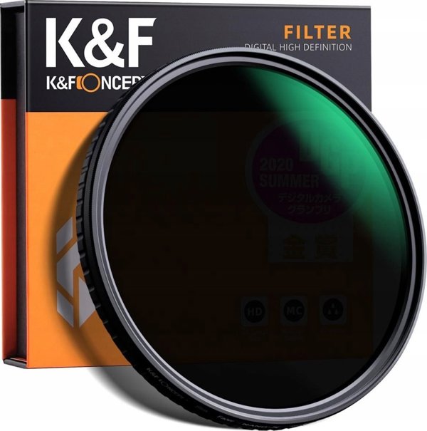 KF Concept Φίλτρο ND Μεταβλητό ND8-ND128, 46mm, Ρυθμιζόμενο Γκρι Φίλτρο για Φακούς - KF01.1446