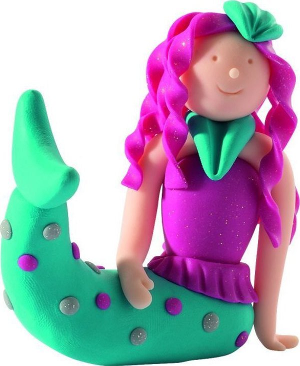 Fimo Kids Σετ Μοντελοποίησης Γοργόνα, 6 Τεμάχια, Πολύχρωμο, 8+ Ετών