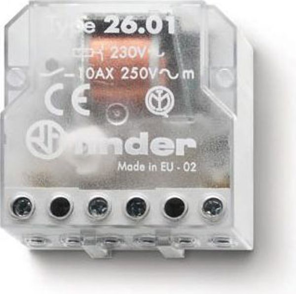 Finder Ρελέ μπισταμπίλ 1Z 10A 230V AC (26.01.8.230.0000)